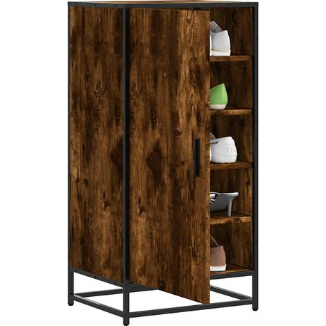 Schuhregal Räuchereiche 48x38x97,5 cm Holzwerkstoff