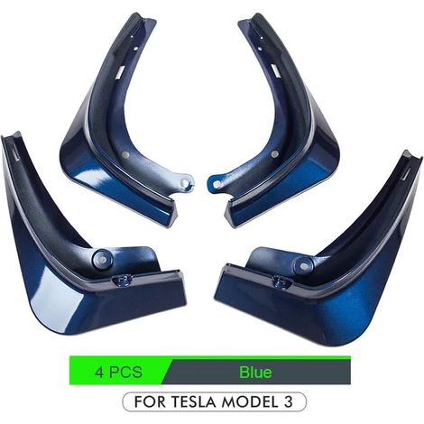 Satz mit 4 Schmutzfängern für Tesla Model 3, vorne und hinten