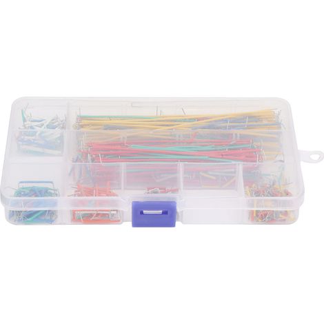 560pcs/set Solderless Breadboard Multicolored Jumper Cable Wire Kit Assorted Lengths Wires (1/5)