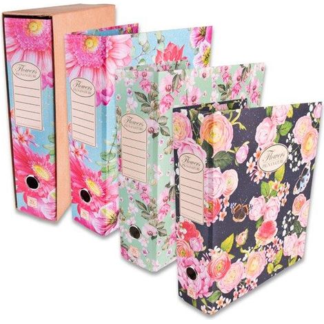 Pigna Nature flowers raccoglitore ad anelli Multicolore