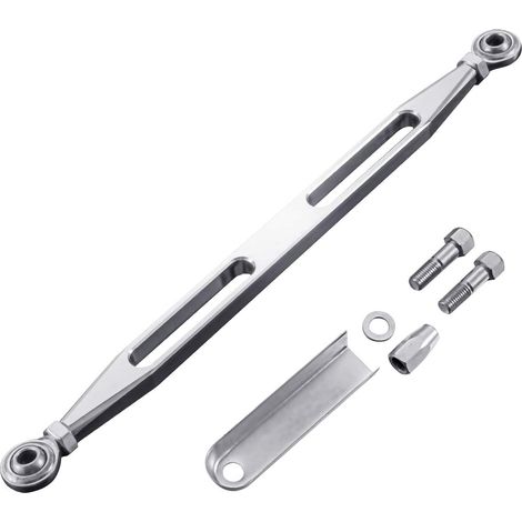 Collegamento del cambio per motocicletta lavorato a CNC per Harley Davidson Electra Street Tour Glide Trikes 1980-2017 (argento) (1/5)