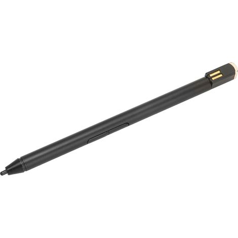 Stylet actif haute sensibilité (4096 niveaux de pression) noir pour écran tactile avec 2 boutons personnalisables pour PC