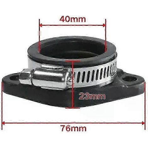 Adaptateur de bride de carburateur de moto 35 mm 40 mm, tuyau d'admission en caoutchouc universel KEIHIN MIKUNI KOSO PE PWK21-34, admission d'air pour motocross (1/5)