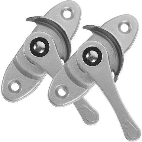 Verrous de Fenêtre de Remplacement en Acier Inoxydable Argenté, Verrou de Sécurité Garçon et Filles pour Fenêtres Coulissantes Verticales, 2 Pièces, Installation Facile, Sécurité