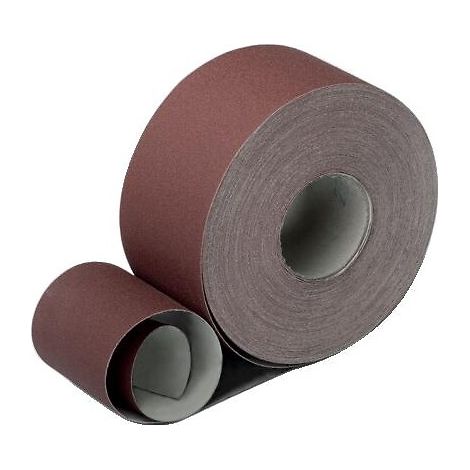 Rouleaux papier abrasif grains oxyde d'aluminium KP222 largeur 115mm Longueur 50m grain 80 - VSM (1/2)