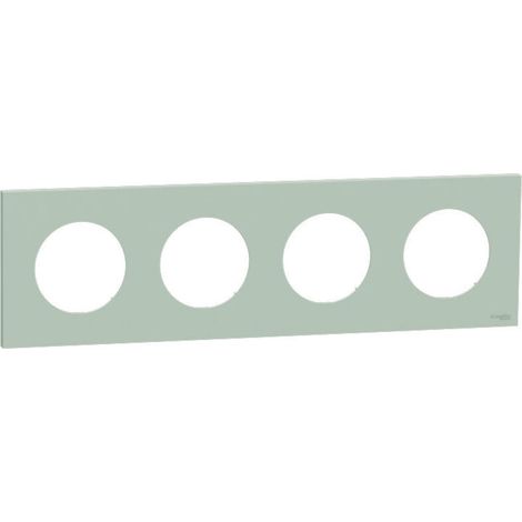 Plaque Odace Vert jade 4 postes (S903708) (1/3)