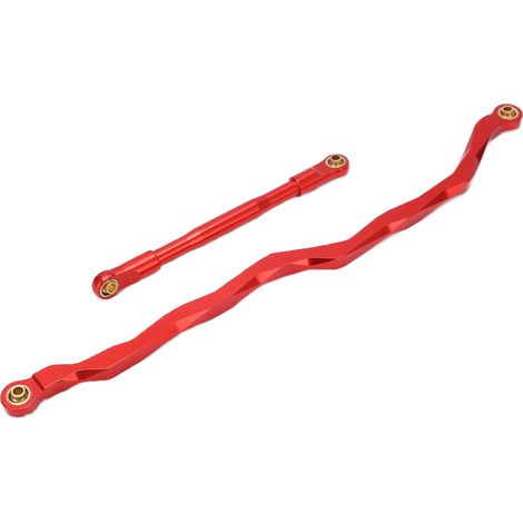 Lenkgestänge aus Aluminiumlegierung für 1/10 RC Crawler-Car Axial RBX10 (rot) (1/5)
