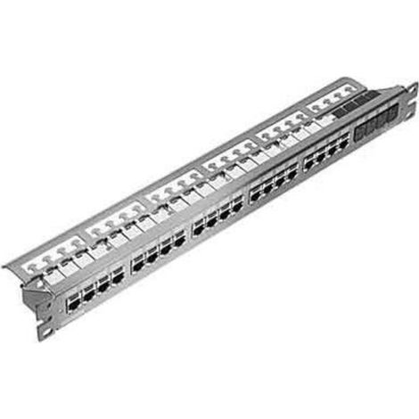 Panduit Patchpanel, 24Port, Metall inkl. 24 x CJS688TG CP24WSK6TGLGY