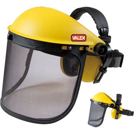 KIT VISIERA DI SICUREZZA A RETE PROTETTIVA DA LAVORO PROTEZIONE + CUFFIE VALEX (1/2)