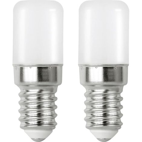 Lot de 2 ampoules LED E14 2W de rechange 20W halogènes pour réfrigérateur, Blanc froid 6000K Freeze Cuisinière hotte E14 SES Petites ampoules LED Edison, sans scintillement, non dimmable (1/5)