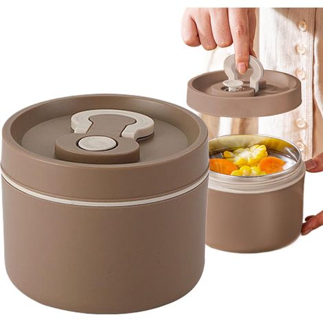 Isolierte Lunchbox aus Edelstahl – 650 ml Auslaufsichere, isolierte Lunchbox Tragbare Lunchbox für Schüler, Lehrer und (1/5)