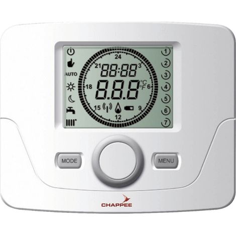 Chappee – Thermostat sonde d'ambiance programmable sans fil – Sonde extérieure – Température max 70°C – Longueur câble 3m – Compatible Luna et HTE