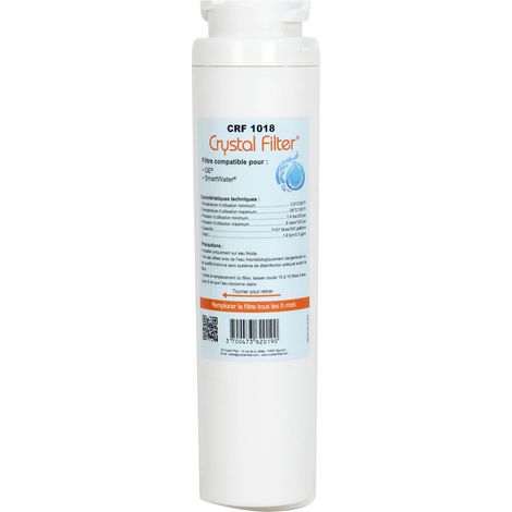 Filtre MSWF - Filtre frigo compatible General Electric - Crystal Filter® CRF1018 (1/5)