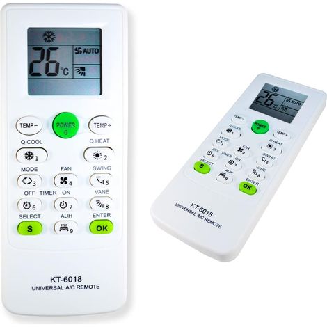 Télécommande Universelle climatisation Compatible avec 6 000 modèles Télécommande climatisation générale pour climatisation Froide et Chaleur(1 pièce) (1/5)