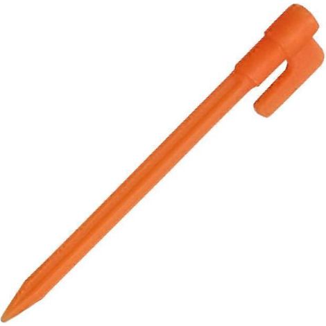 Lot de 4 piquets universels en plastique pour tente de camping, sable et sol, avec crochets et pointes. Outils pour auvent et tapis de jardinage. (1/5)
