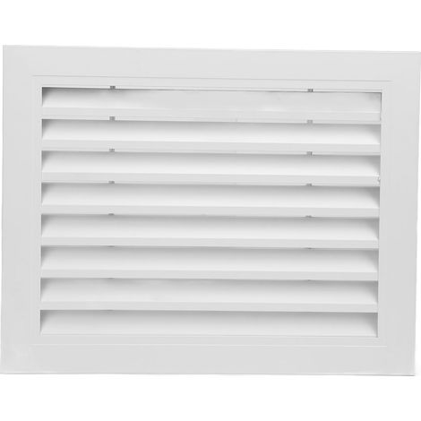 Griglia di ventilazione quadrata a lamelle, copertura per bocchetta di ventilazione a parete per bagno e cucina, finestra fissa con persiane di ritorno dell'aria dal design elegante (1/5)