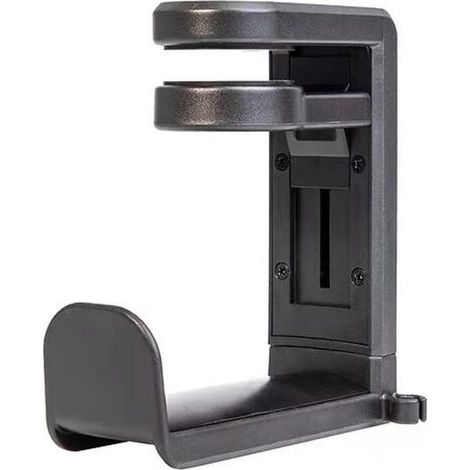 Support de crochet de bureau pour casque, accessoires de bureau pliables, accessoires de casque de jeu pour PC, support de suspension pour casque, support de fixation sous le bureau (noir) (1/4)