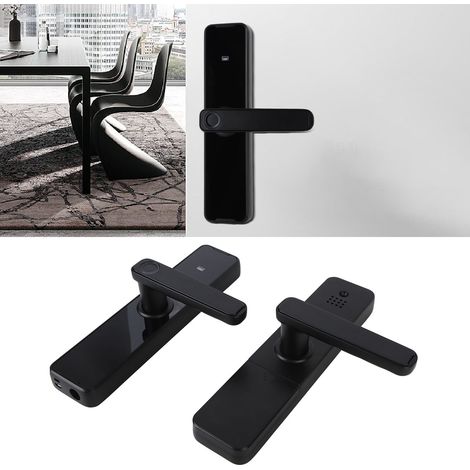 Serrure connectée simple et élégante avec application mobile pour le déverrouillage à distance et connectivité Wi-Fi pour la sécurité et le confort de votre domicile. (1/5)