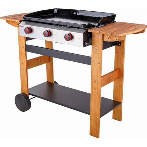 SOMAGIC - Plancha de asar a gas SAN SEBASTIAN 3 quemadores 8kW