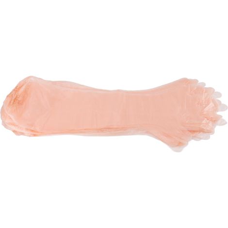50 guanti monouso per animali, 90 cm, guanti monouso per inseminazione artificiale con elastico. (1/5)