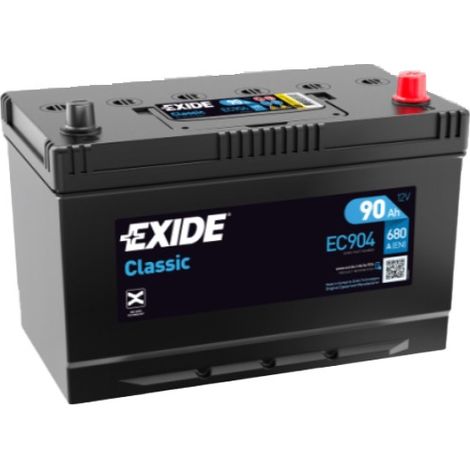 Batería de coche Tudor 90Ah EC904 Exide