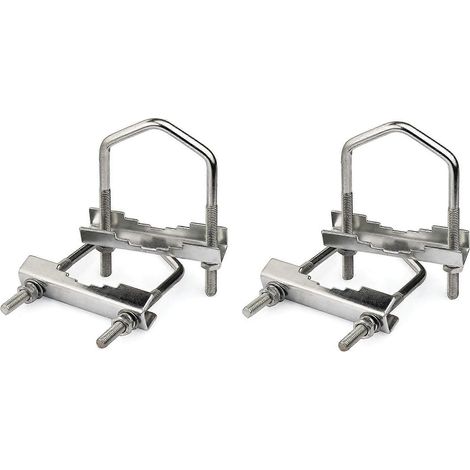Kit de fixation pour antenne Yagi WiFi (2 pièces) avec bride en U et visserie de montage pour antenne WiFi extérieure et LoRa. (1/5)