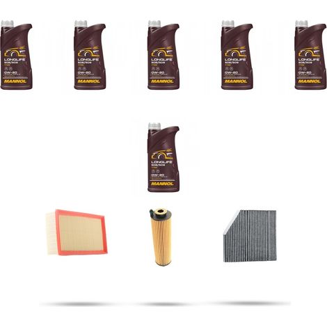 Kit tagliando 3 FILTRI e 6L OLIO compatibile con Mercedes Classe C (W206,S206) 180 125kw Dal 2021 (1/4)