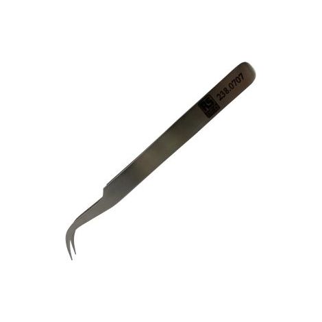 Brucelles de précision RS PRO 7ASA pointe fine en acier austénitique à faible de teneur en carbone, L. 120 mm ( Prix pour 1 )