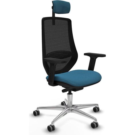 Piqueras y Crespo Mardos Chaise Bureau Noir Vert Pétrole