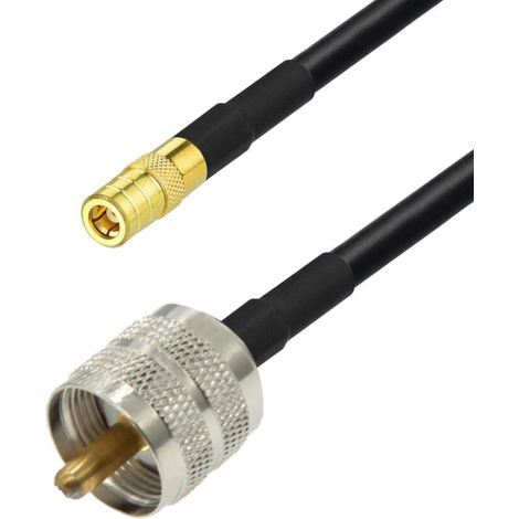 Cavo antenna con connettore SMB / spina UHF RG58, 1 m