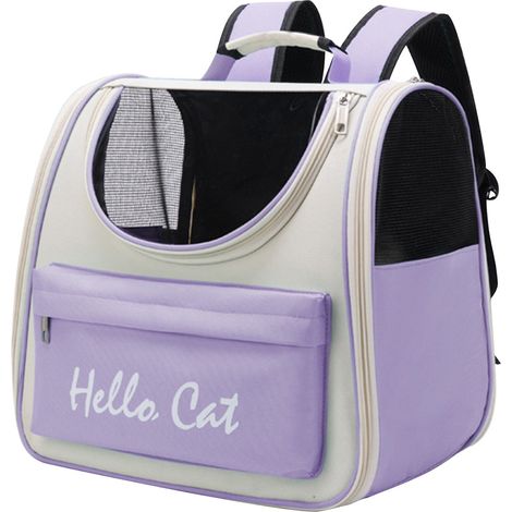 Sac à Dos Pour Animaux De Compagnie - Porte-Animal Souple Pliable - Maille Ventilée - Pour Chien Chat Moyen ou Petit - 37 x 34 x 25 cm - 1 Pièce (1/4)