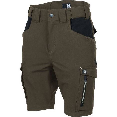Bermuda de Travail Stan - Taille 54 - Kaki - Résistant et Confortable - D-Work (1/5)