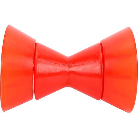 Rouleau d'étrave pour remorque de bateau avec essieu de 1/2 pouce, ensemble en polyuréthane rouge (1/5)
