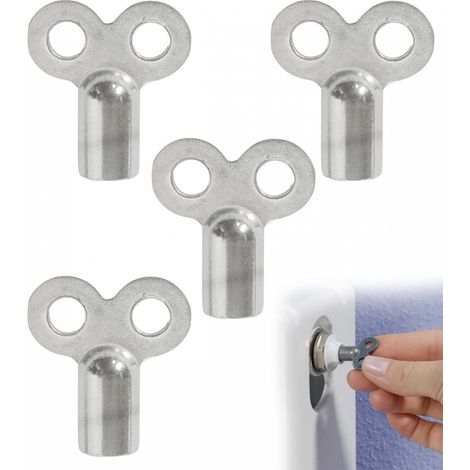 4 Cles Purge Radiateur Universelles Argent (1/5)