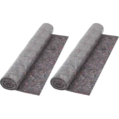 vidaXL Telo Protettivo per Pittori Antiscivolo 2 pz 50m 180g/m² Grigio