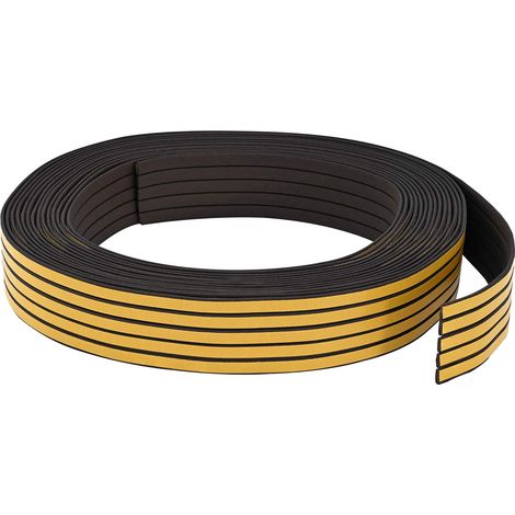 vidaXL Sello de ventana autoadhesivo Negro 8 x 2 mm 12 m Espuma EPDM (1/2)