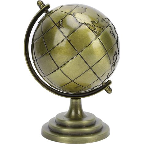 Globe Mondial métallique en Alliage avec Rotation à 360 °, Carte éducative de Haute précision pour Les écoles, Les Maisons et Les Bureaux, améliore Les Connaissances géographiques (1/5)