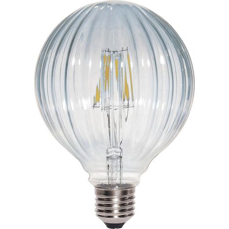 Bombilla Decorativa LED Globo E27 G95 6W 2700K Cristal Claro (1/2)