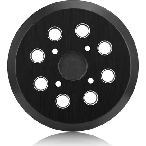 Plateaux de Ponçage 125mm avec Base Douce Protectrice, Système 8+4 Trous pour Aspiration Poussière, Compatible avec Ponceuses Orbitales Dewal/Bosc/Makit/Ski (1/5)