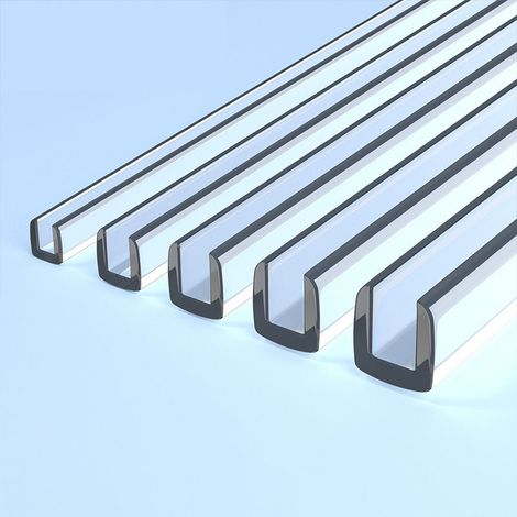 Profilé De Protection des Bords en PVC Transparent, Flexible Protection De Bord en U pour Bébé, 300cm Garniture De Bord(Wide 2-3mm) (1/5)