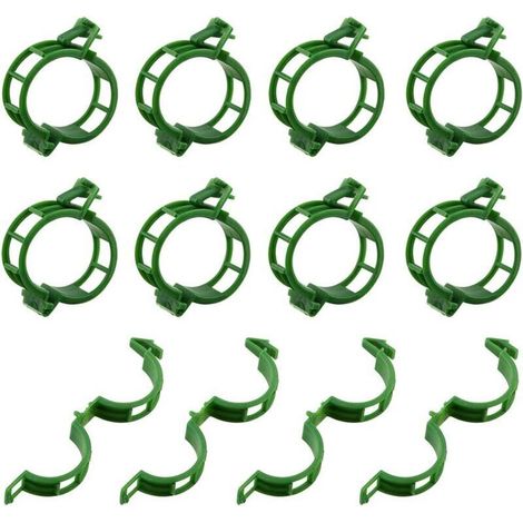 Rankhilfen für Kletterpflanzen – 200 Stück im Set aus robustem, grünem Kunststoff, ideal für Tomaten, Gemüse und Gartenarbeit