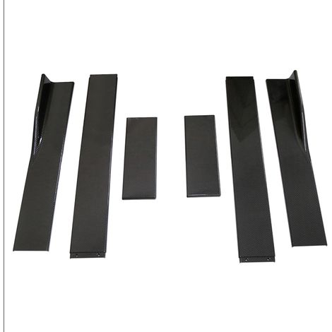 Extensions de bas de caisse de voiture, bas de caisse universels 2M, diffuseur, style fibre de carbone (1/5)