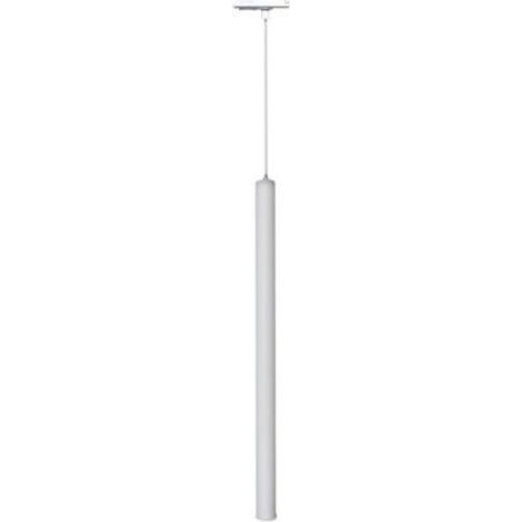 Faretto led a sospensione 3w cilindro per binario track monofase lampada proiettore nero bianco Bianco