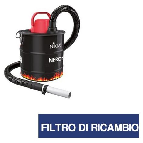 FILTRO HEPA DI RICAMBIO PER BIDONE ASPIRACENERE NERONE DA 18 LT 2018 (24514) (1/10)