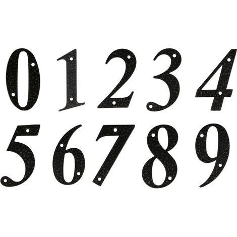 NUMERO 1-4" ACERO NEGRO (D) - AMIG