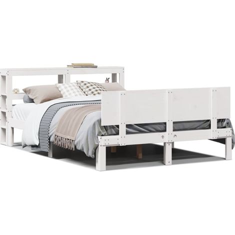 Maison Exclusive - Estructura de cama con cabecero madera de pino