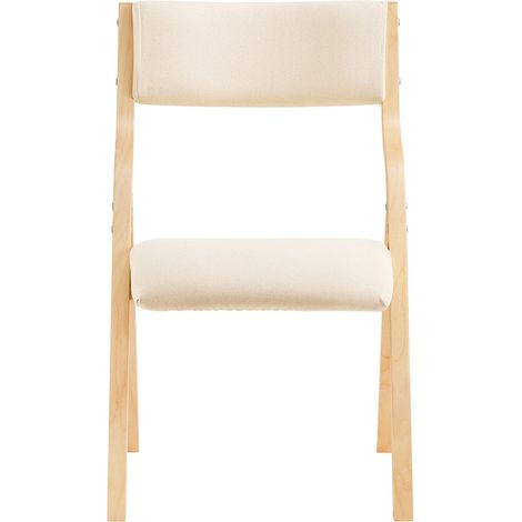 SoBuy Wooden Padded Folding Dining Chair Office chair,Beige, FST40-W (1/5)
