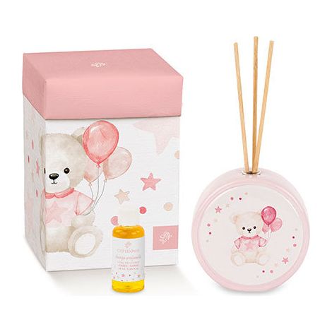 Cupido&Co. Diffusore Orsetto con Palloncini Rosa H 90 Cm 50 Ml con Scatola (1/3)