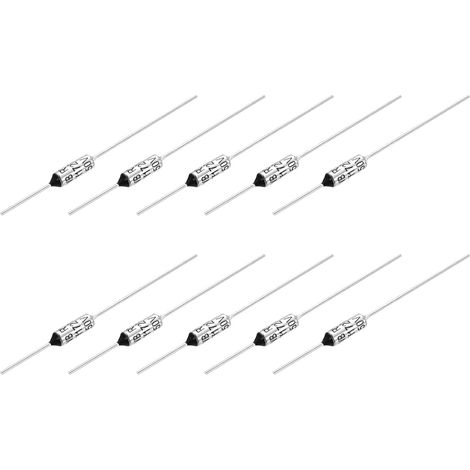 10 Pièces Fusible Thermique en Métal RY172 172℃ 15A/250V (1/5)