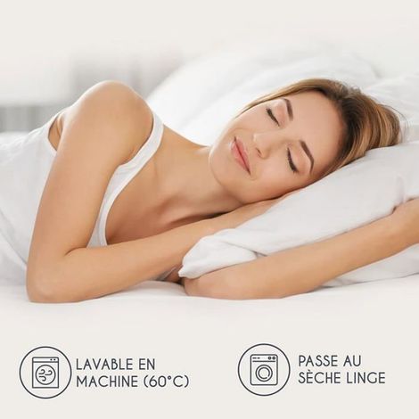 Set de 2 Taie Oreiller 40x60 cm Coton Renforc Tissage Serr 57 Fils Rose Chambre (1/5)